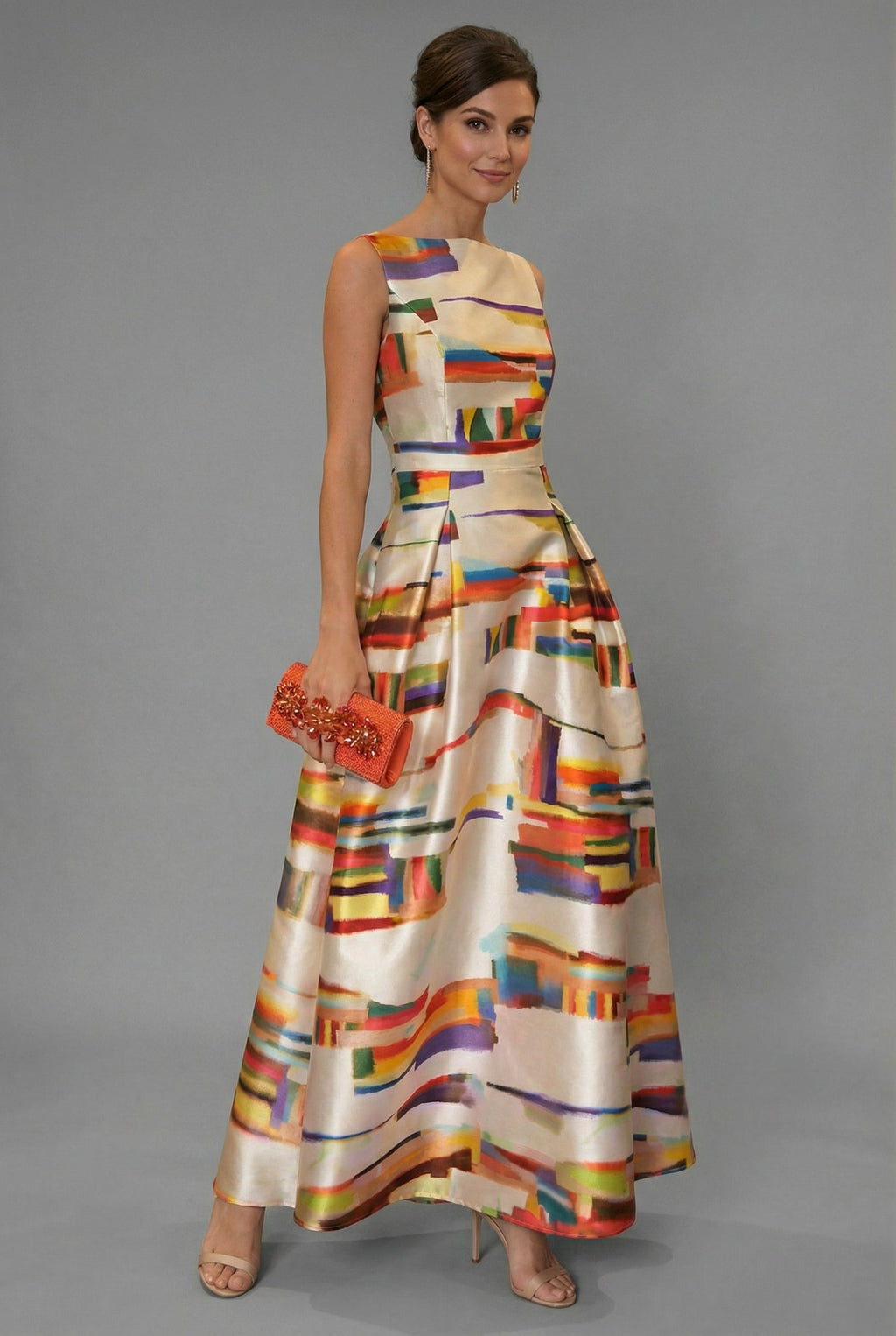 Geometric Print Maxi Dress for Women - Lightweight Summer Fashion Dress