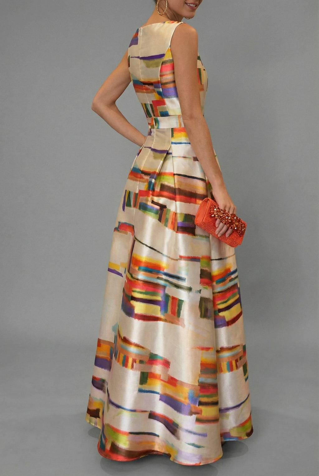 Geometric Print Maxi Dress for Women - Lightweight Summer Fashion Dress