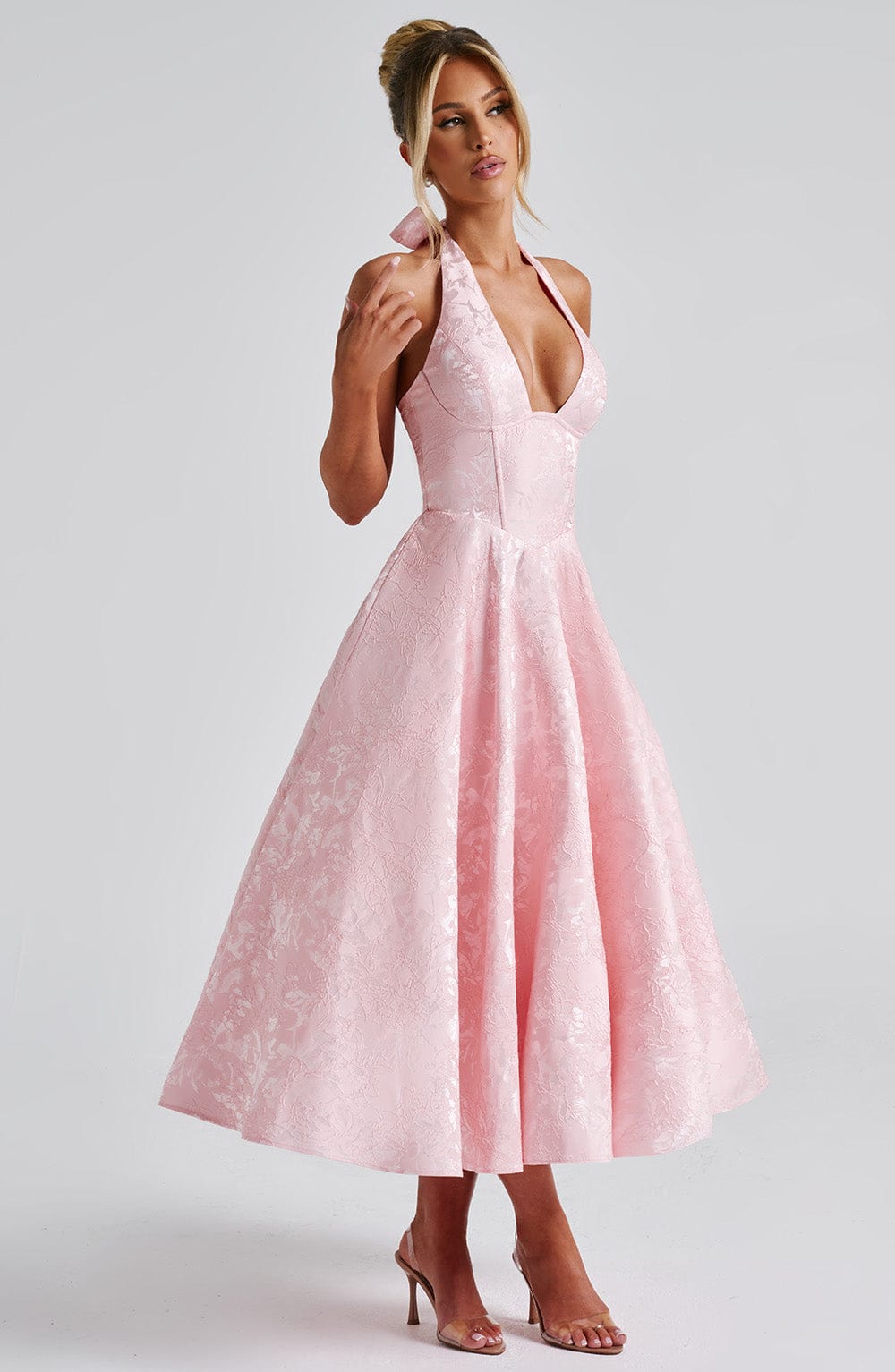 Halter Midi Dress for Women - Stylish Fit, Casual Summer Outfit