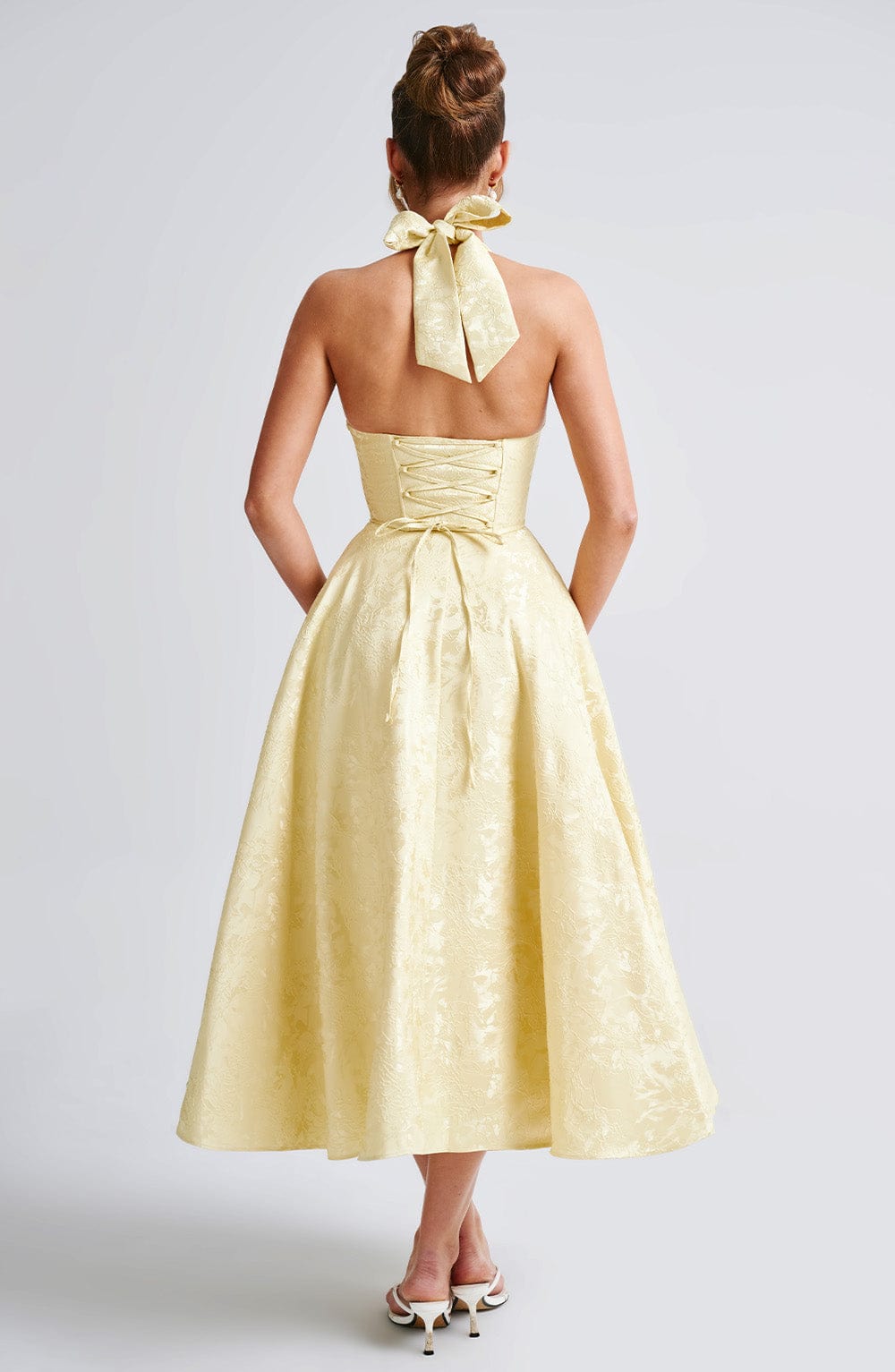 Halter Midi Dress for Women - Stylish Fit, Casual Summer Outfit