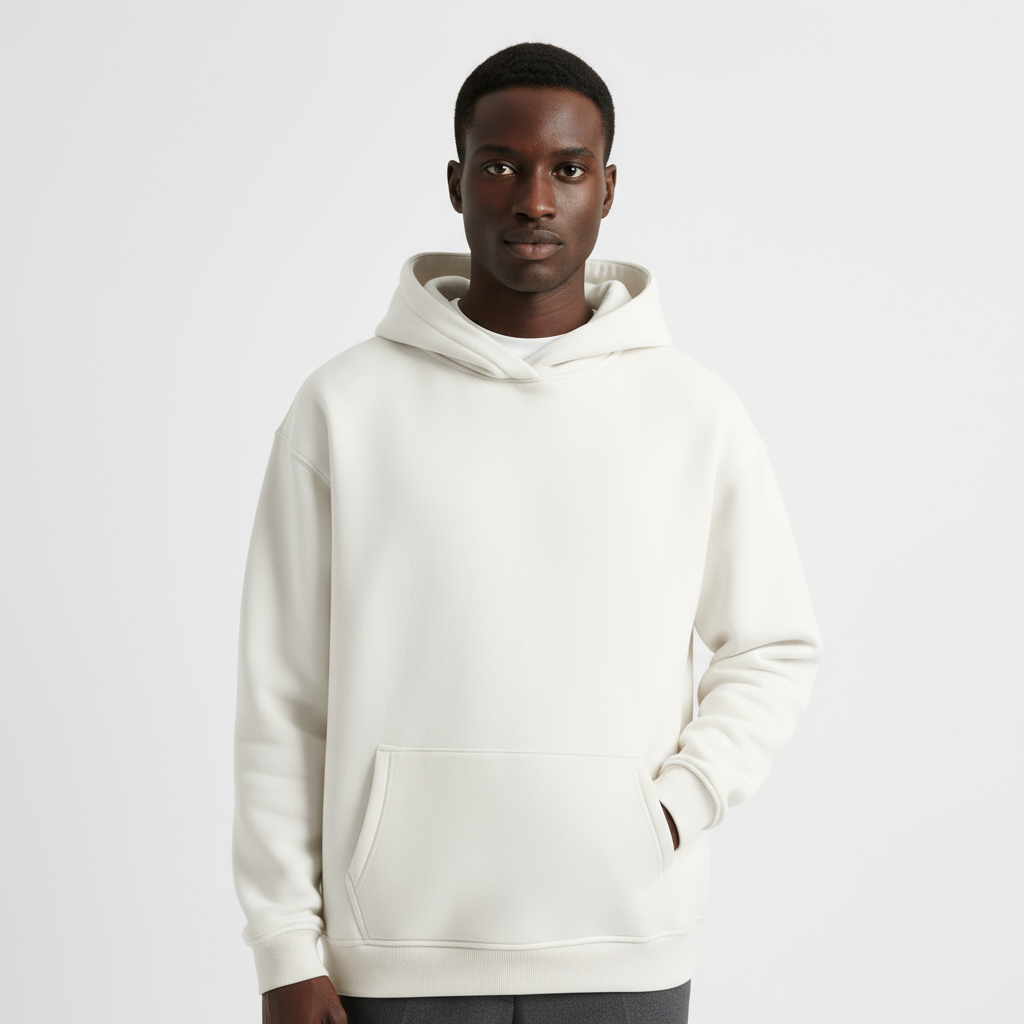 Heavyweight Men's Hoodie - Durable Cotton Blend - Casual Style for Everyday Wear - Available in Multiple Colors