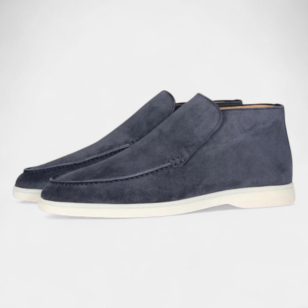 High-Top Slip-On Loafers for Men | Casual Footwear | Comfortable Fabric Design | Versatile Everyday Style