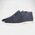 High-Top Slip-On Loafers for Men | Casual Footwear | Comfortable Fabric Design | Versatile Everyday Style