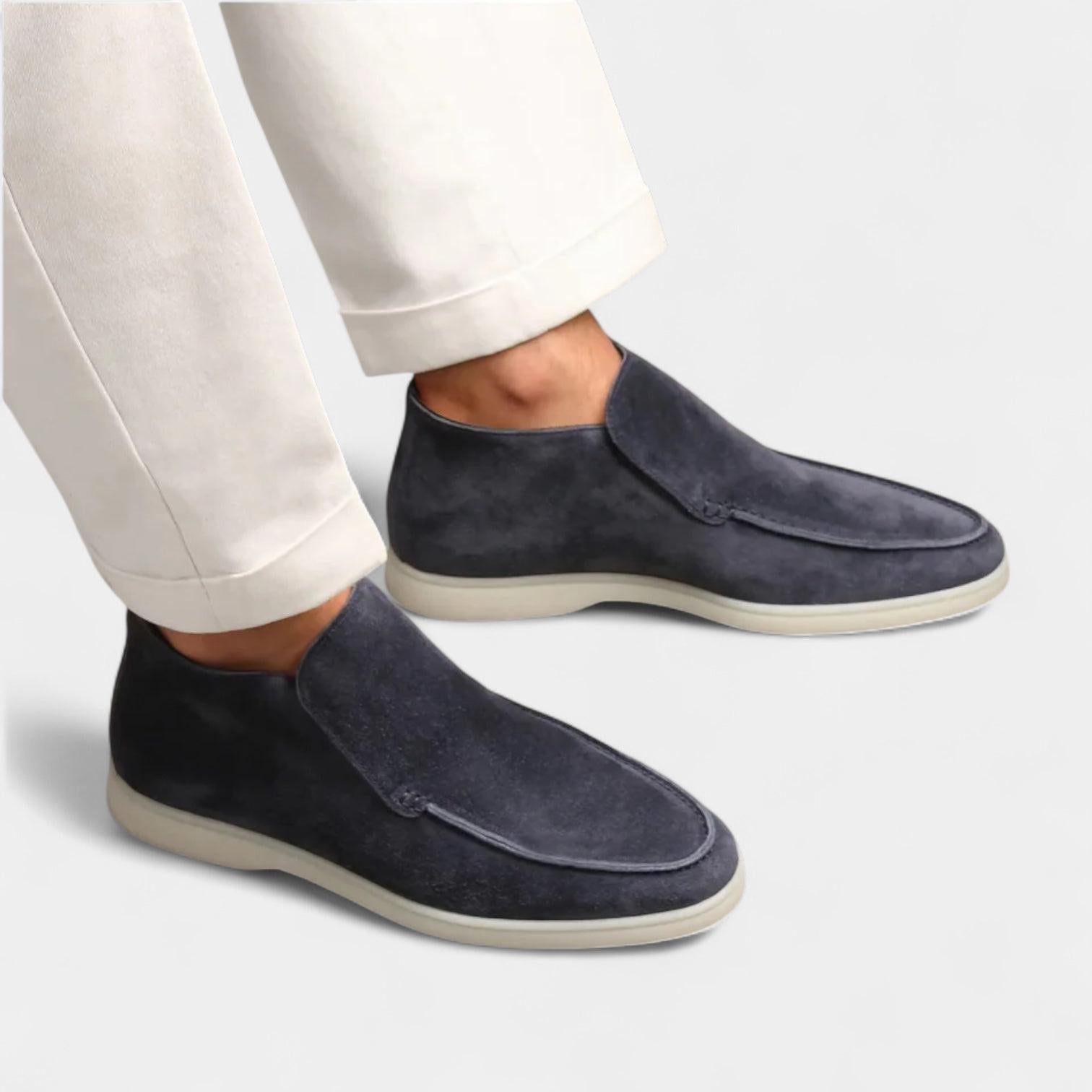High-Top Slip-On Loafers for Men | Casual Footwear | Comfortable Fabric Design | Versatile Everyday Style