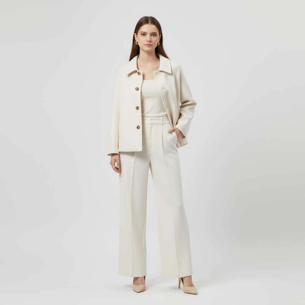 Hip-Length Women's Mini Coat - Lightweight Fabric, Casual Style for Everyday Wear, Available in Multiple Colors