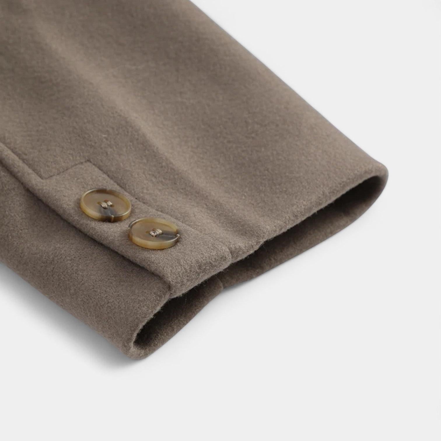 Hip-Length Women's Mini Coat - Lightweight Fabric, Casual Style for Everyday Wear, Available in Multiple Colors