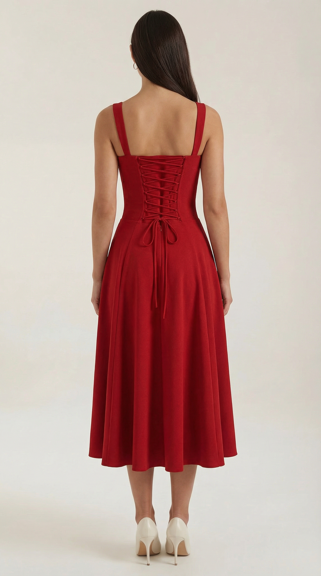 Jade Laced Midi Dress - Elegant Casual Wear for Women - Perfect for Parties and Events
