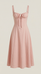 Jade Laced Midi Dress - Elegant Casual Wear for Women - Perfect for Parties and Events