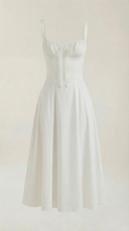 Jade Laced Midi Dress - Elegant Casual Wear for Women - Perfect for Parties and Events