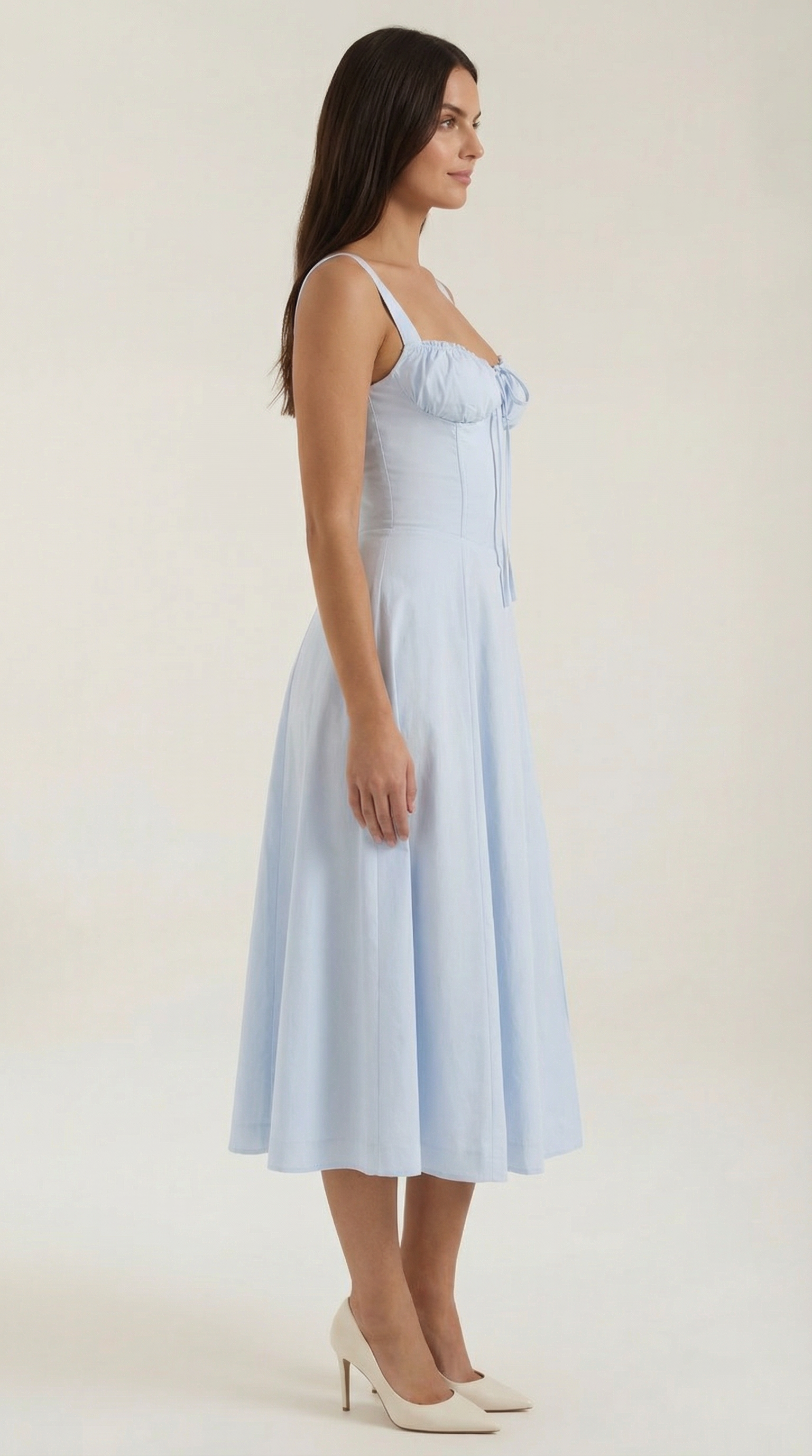Jade Laced Midi Dress - Elegant Casual Wear for Women - Perfect for Parties and Events