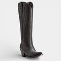 Knee High Vegan Leather Cowboy Boots for Women - Western Block Heel Design for Casual Wear