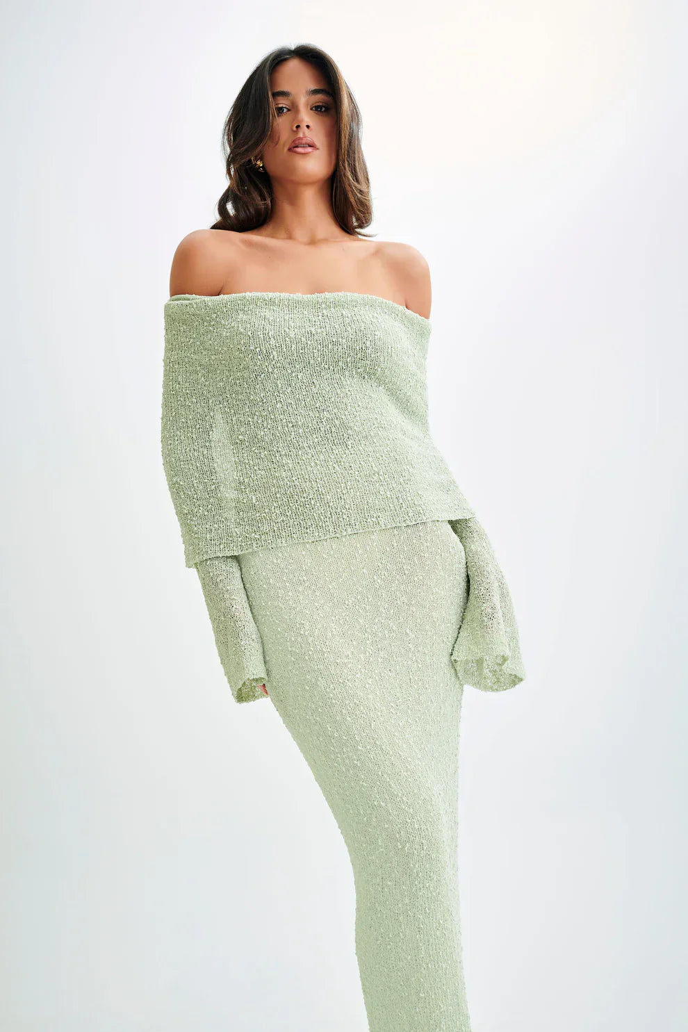 Knit Lounge Set - Soft Cotton Blend - Casual Style - Women's Apparel