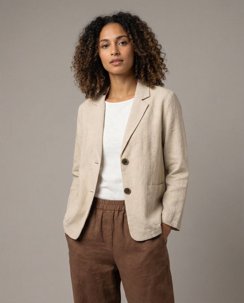 Korean Blazer Jacket - Lightweight Loose Fit for Spring and Autumn Wear