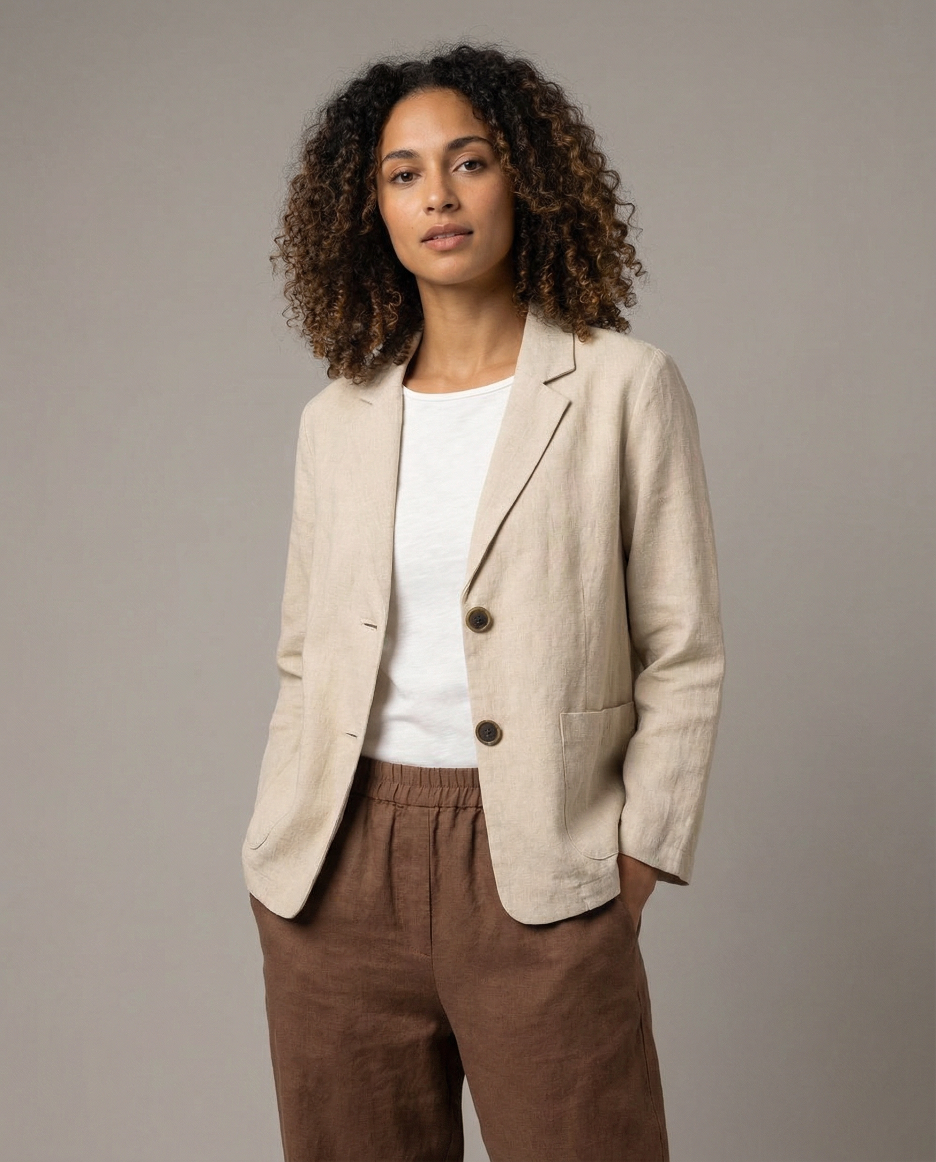 Korean Blazer Jacket - Lightweight Loose Fit for Spring and Autumn Wear