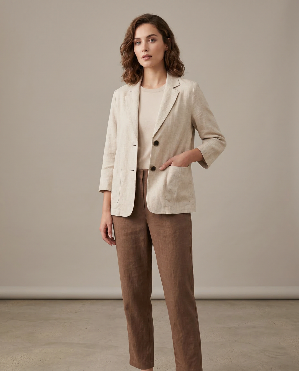 Korean Blazer Jacket - Lightweight Loose Fit for Spring and Autumn Wear