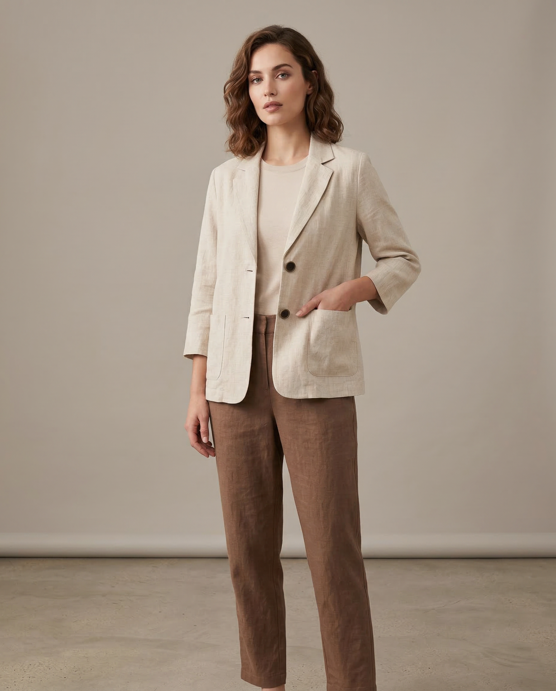 Korean Blazer Jacket - Lightweight Loose Fit for Spring and Autumn Wear
