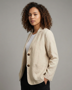 Korean Blazer Jacket - Lightweight Loose Fit for Spring and Autumn Wear