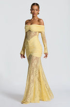 Lace Evening Gown for Women - Elegant Formal Dress for Special Occasions