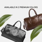 Large-Capacity Leather Travel Duffel – Lightweight Carry-On Bag, Durable for Weekend Getaways, Travel