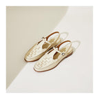 Leather Summer Sandals for Women - Comfortable Straps, Stylish Design for Casual Wear