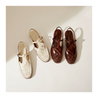 Leather Summer Sandals for Women - Comfortable Straps, Stylish Design for Casual Wear