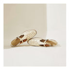 Leather Summer Sandals for Women - Comfortable Straps, Stylish Design for Casual Wear