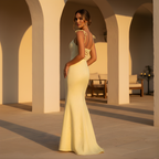 Lemon Floral Jacquard Maxi Dress for Women - Elegant Summer Wear