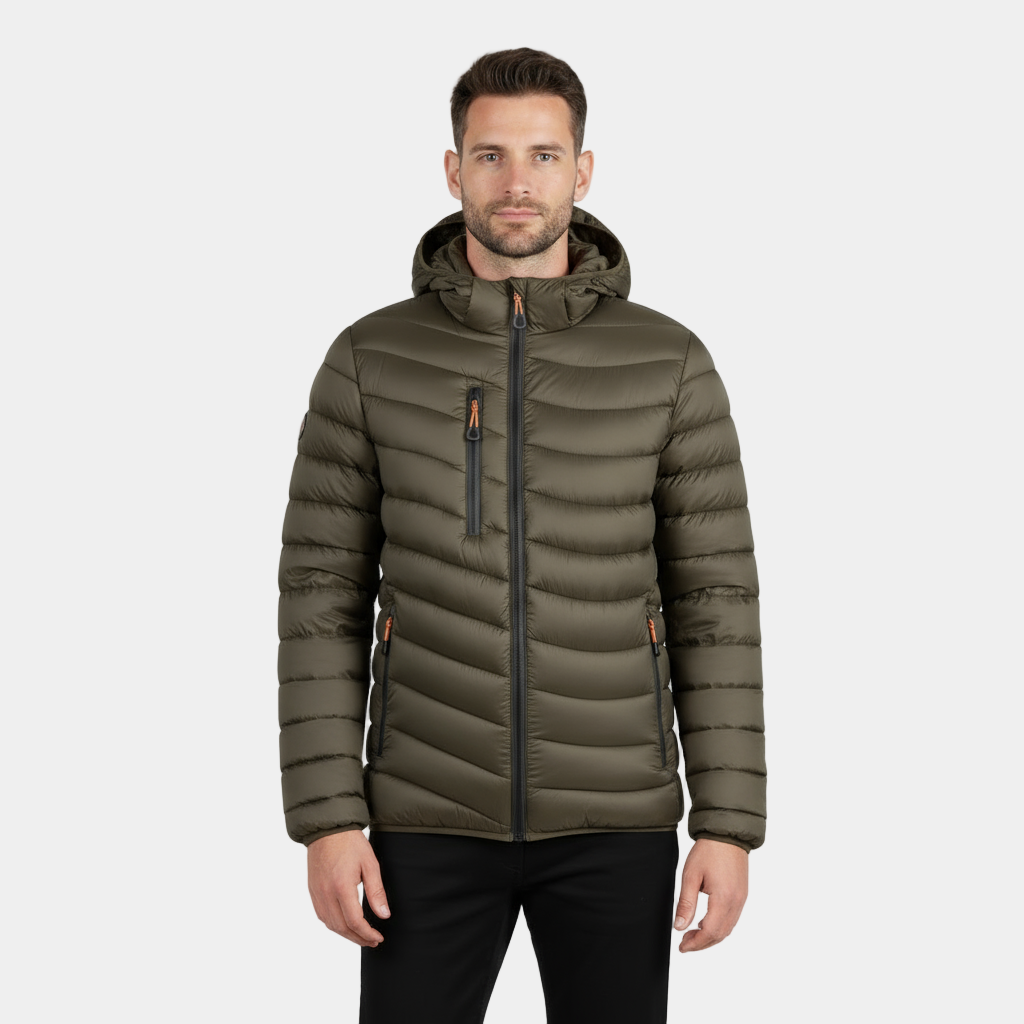 Lightweight Slim Fit Puffer Jacket for Men - Insulated, Water-Resistant, Casual Outerwear for Cool Weather