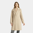 Lightweight Women's Long Trench Coat - Single-Breasted Design for Stylish Outerwear in Various Colors