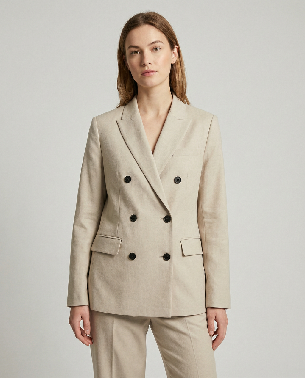 Linen Blazer Jacket for Women – Breathable Summer Outerwear – Chic Design