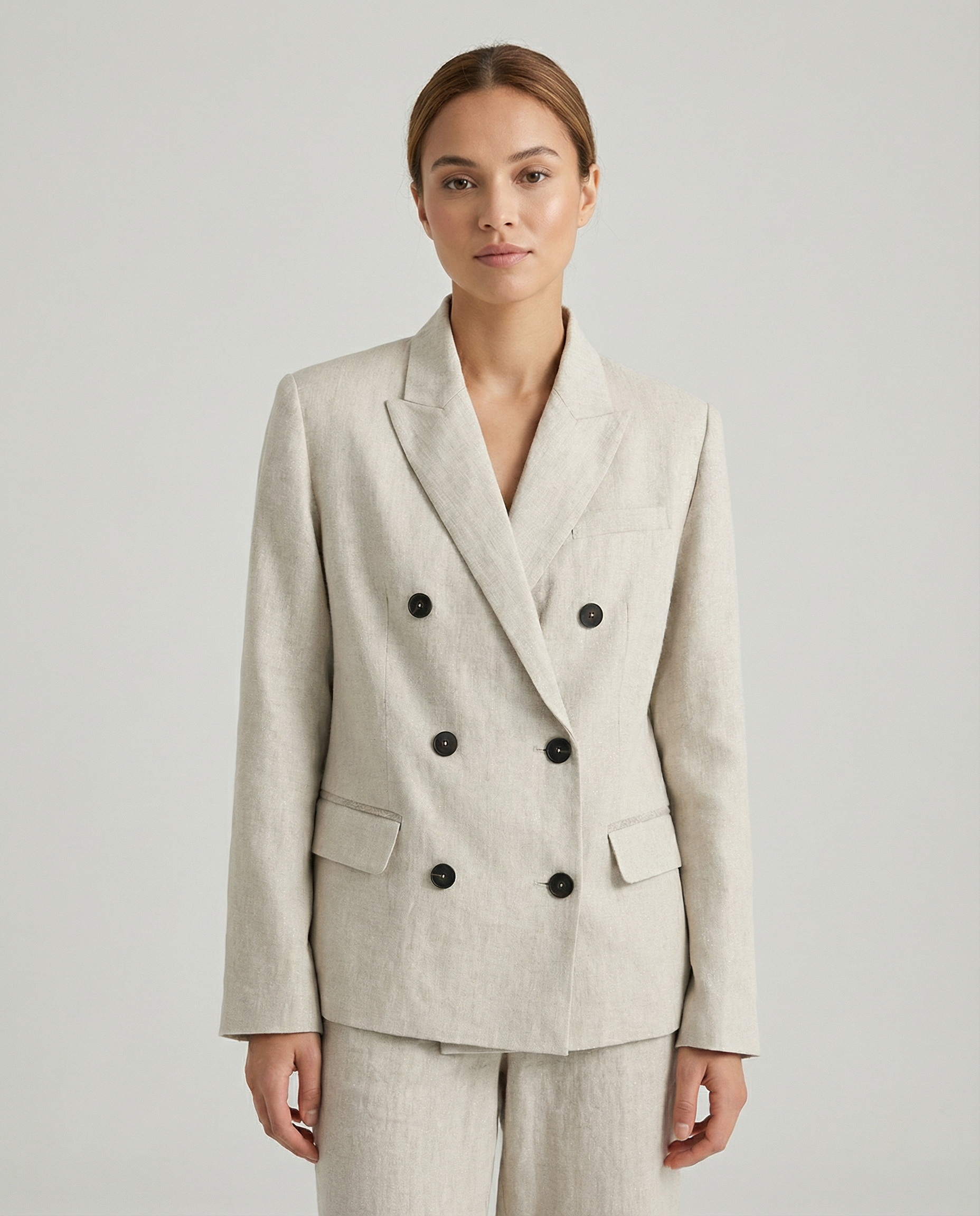 Linen Blazer Jacket for Women – Breathable Summer Outerwear – Chic Design
