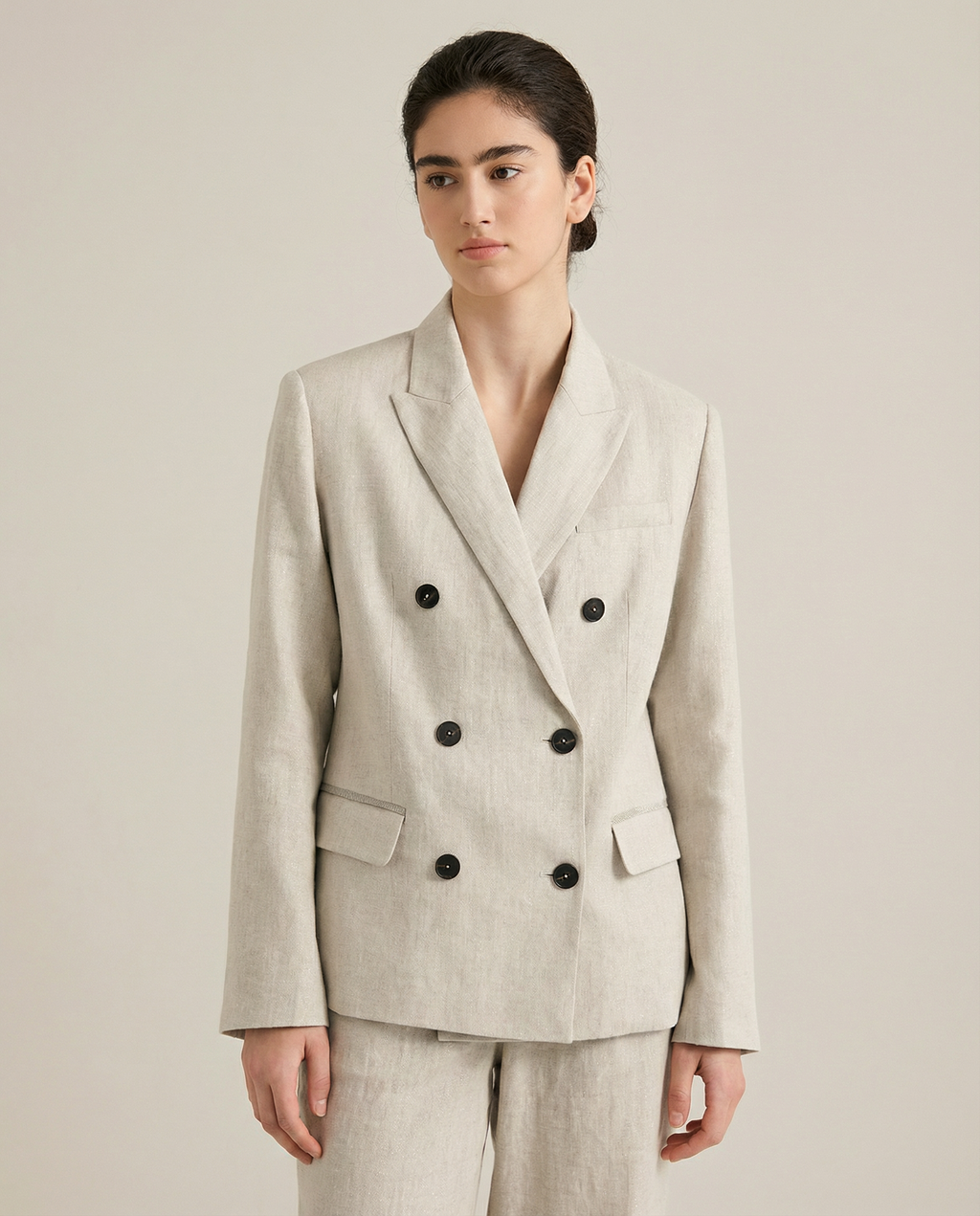 Linen Blazer Jacket for Women – Breathable Summer Outerwear – Chic Design