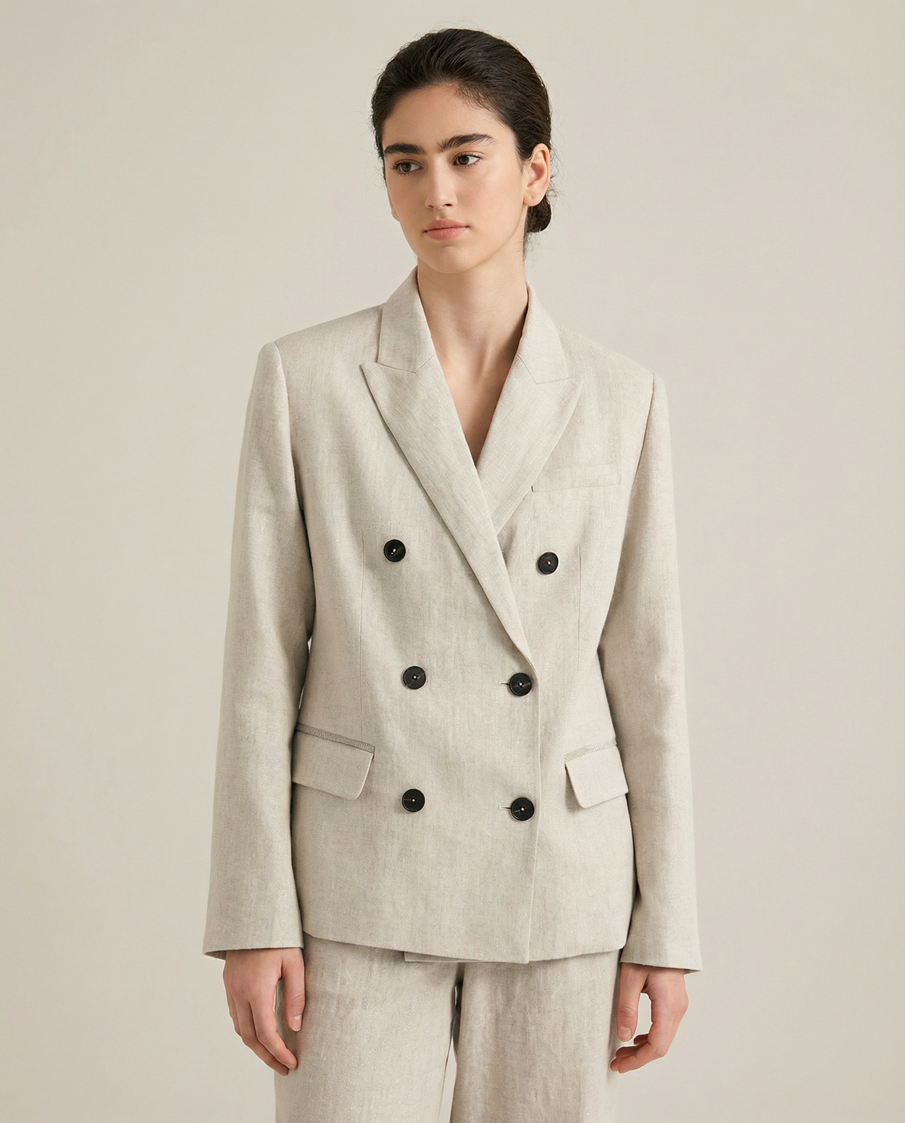 Linen Blazer Jacket for Women – Breathable Summer Outerwear – Chic Design