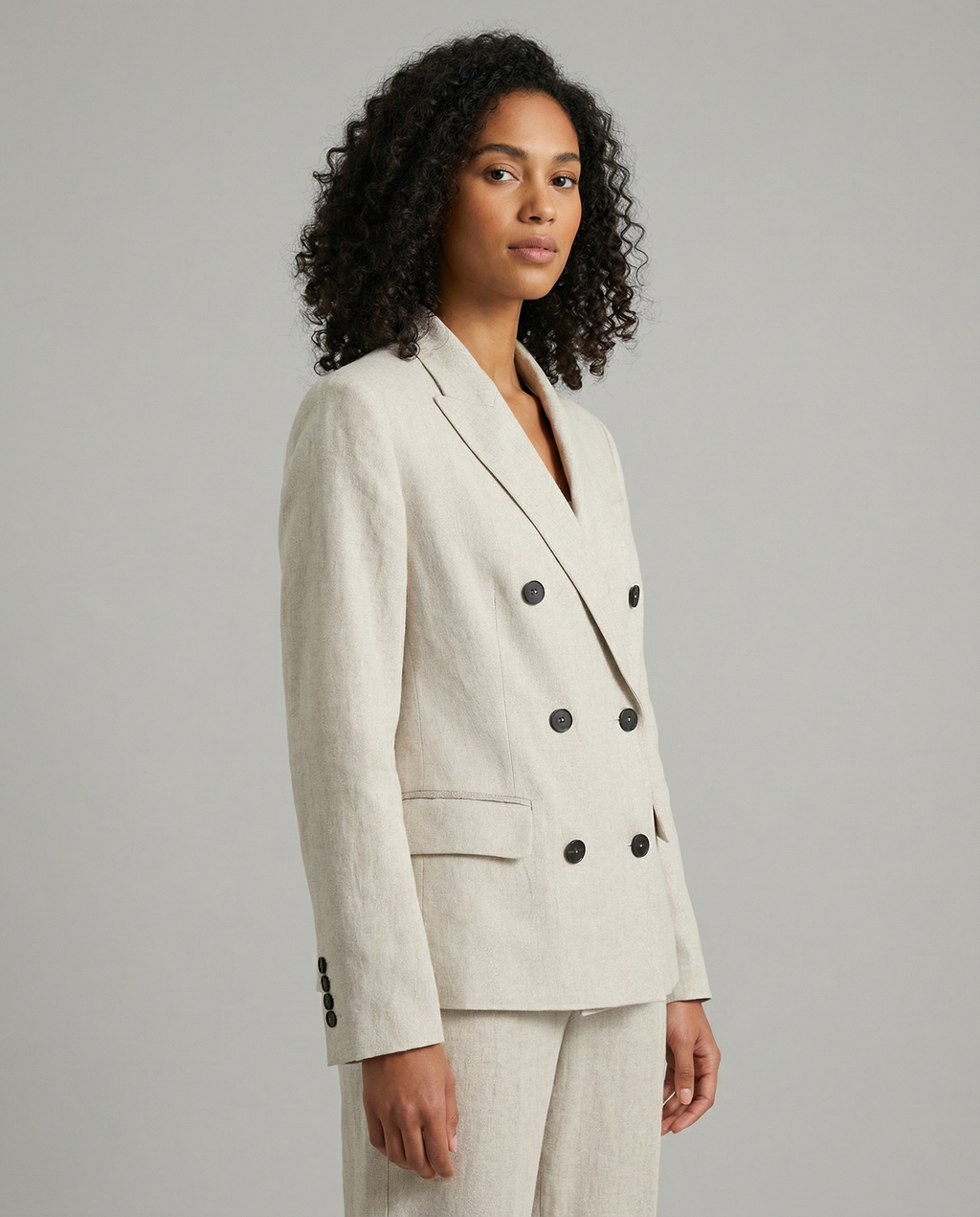 Linen Blazer Jacket for Women – Breathable Summer Outerwear – Chic Design