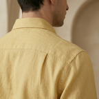 Linen Long Sleeve Button-Up Shirt for Men | Smart Casual Wear