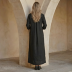 Linen Maxi Shirt Dress for Women - Button Front, Casual Summer Style