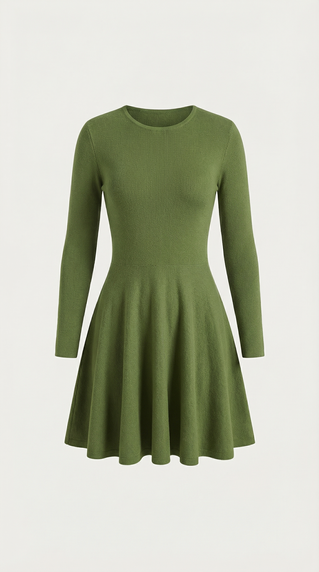 Long Sleeve Pleated Mini Dress in Soft Fabric - Elegant Casual Wear for Parties and Events