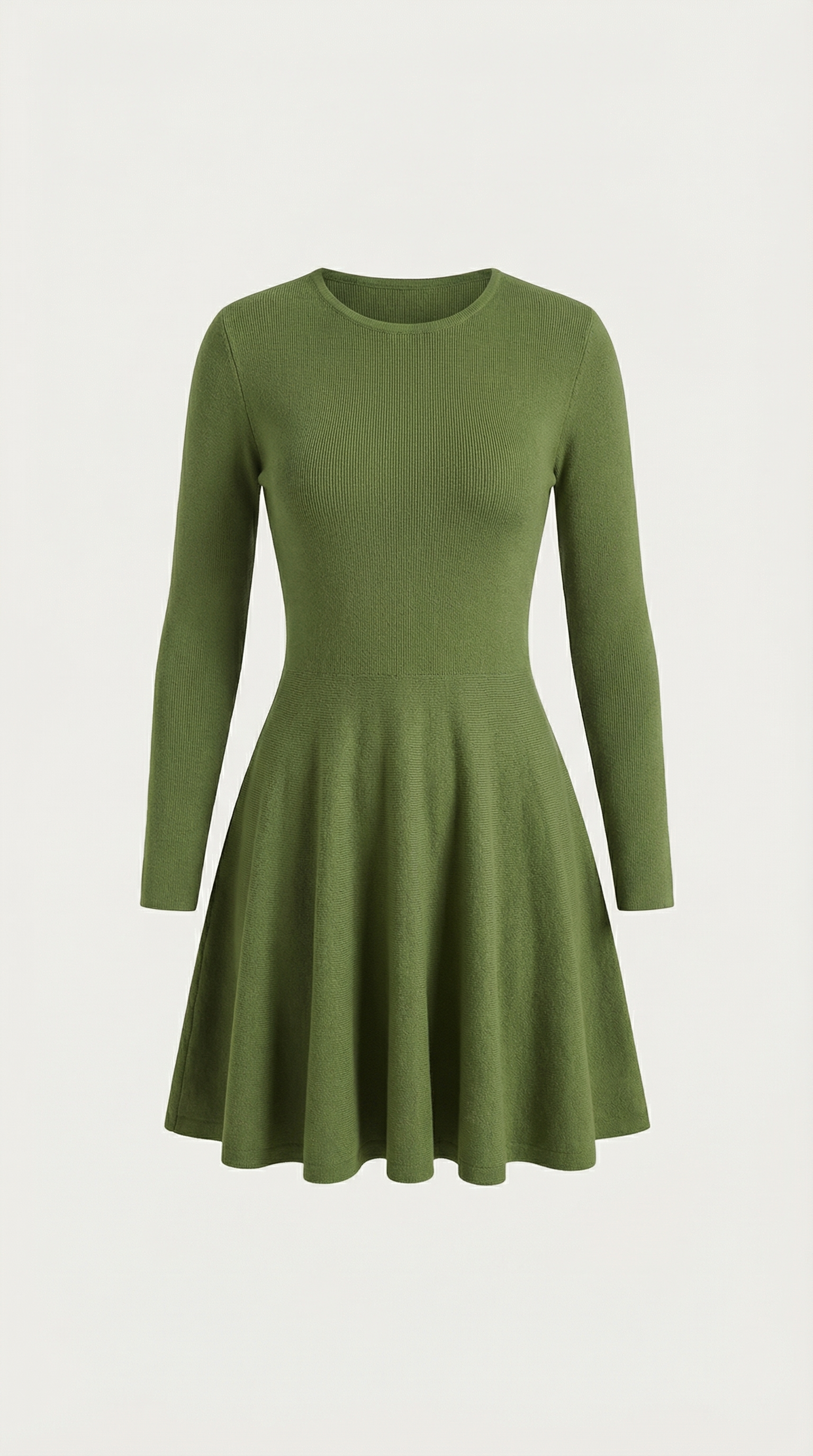 Long Sleeve Pleated Mini Dress in Soft Fabric - Elegant Casual Wear for Parties and Events