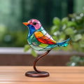 Luxury Bird Figurines in Coloured Glass – Home Decor, Gift