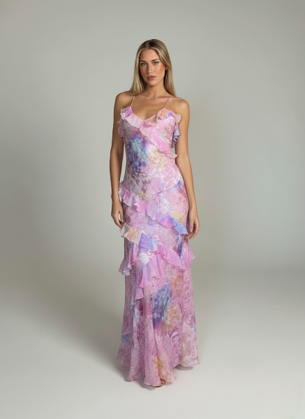 Maxi Dress for Summer Events - Lightweight Fabric, Elegant Formal Style