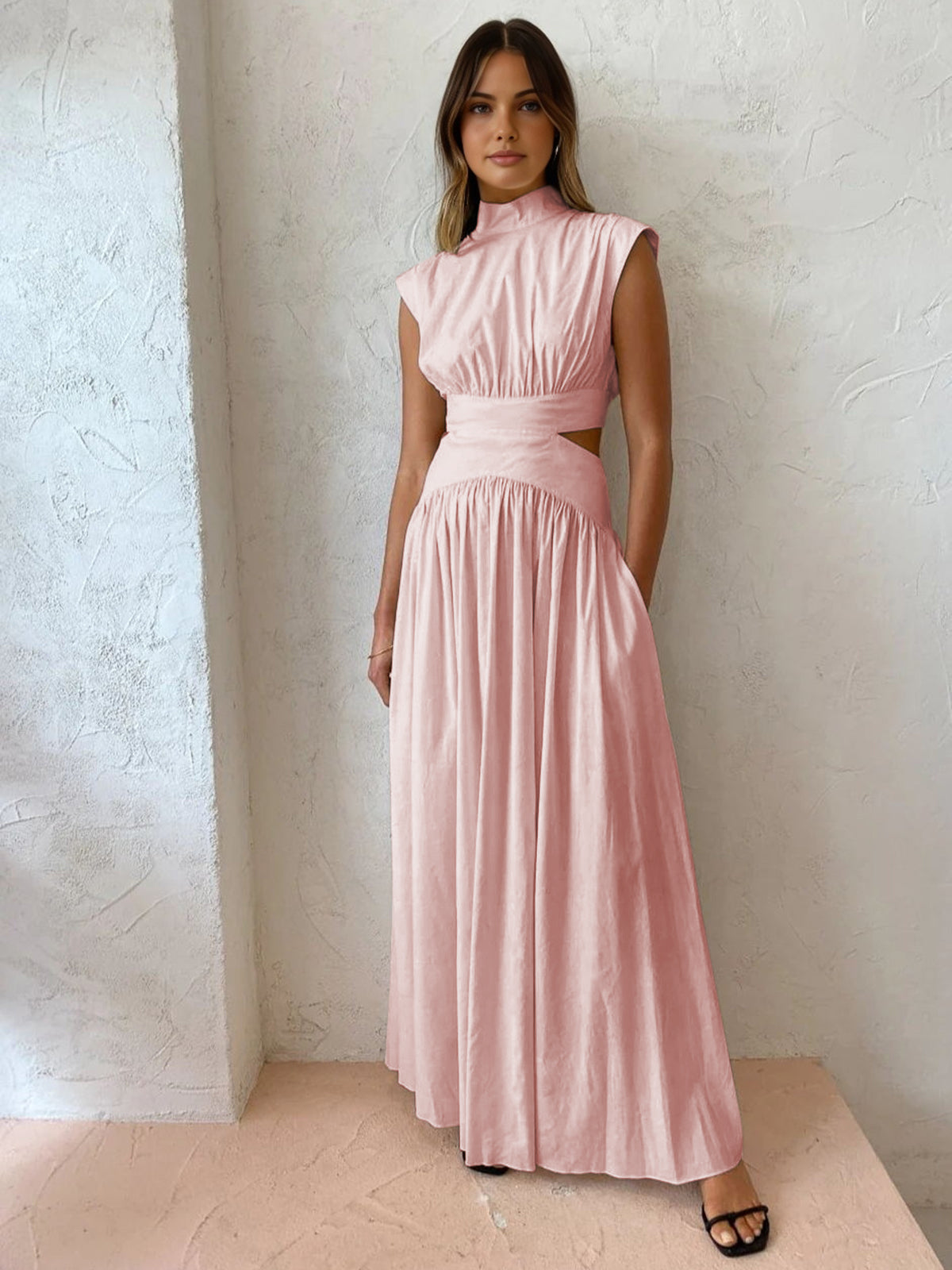 Maxi Dress for Women - Sleeveless, Lightweight Fabric, Casual Summer Wear