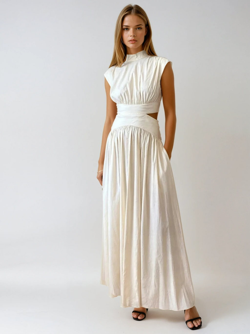 Maxi Dress for Women - Sleeveless, Lightweight Fabric, Casual Summer Wear