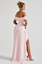 Maxi Dress in Opaline Drape Fabric - Elegant Evening Wear for Women