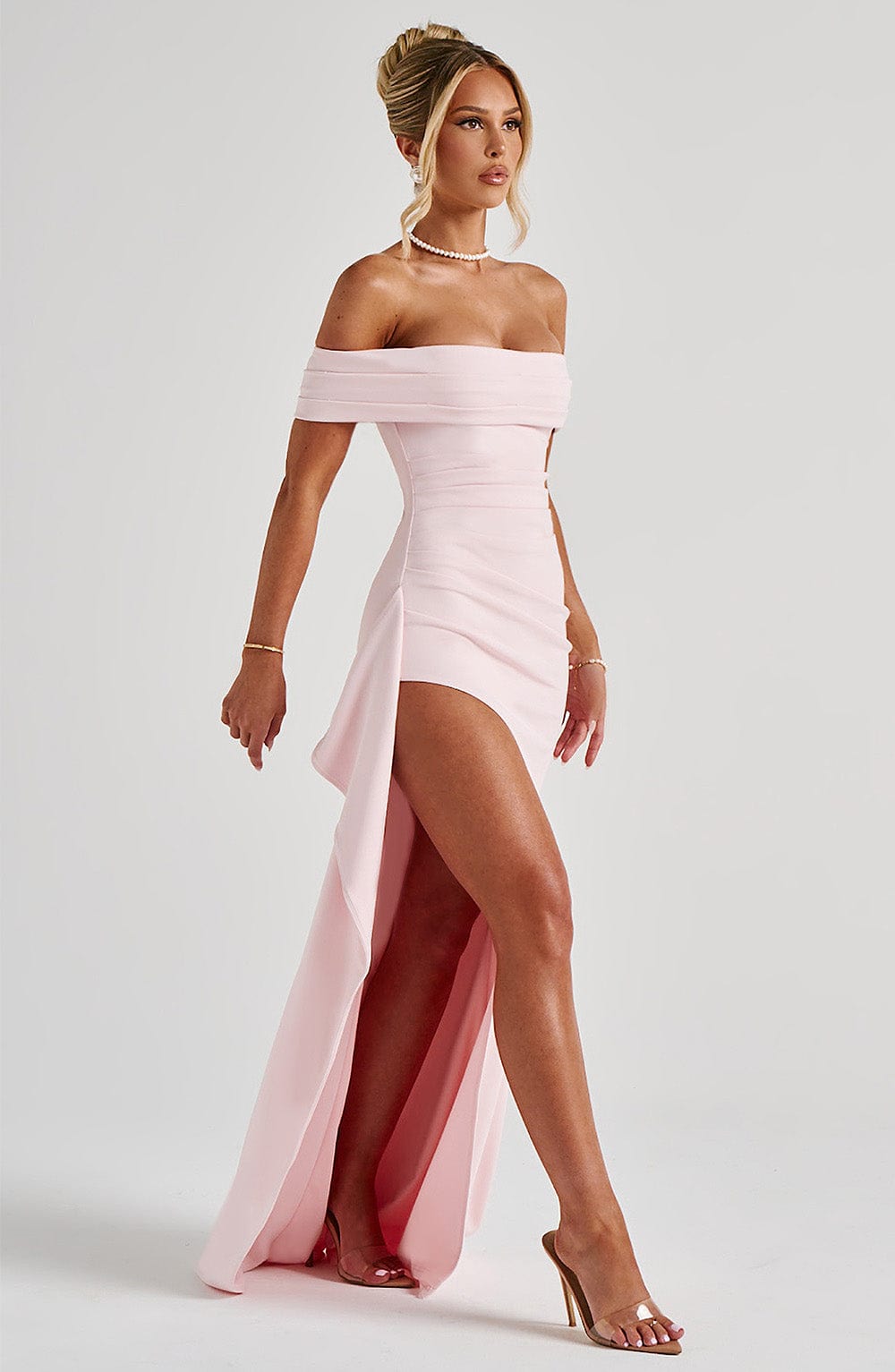 Maxi Dress in Opaline Drape Fabric - Elegant Evening Wear for Women