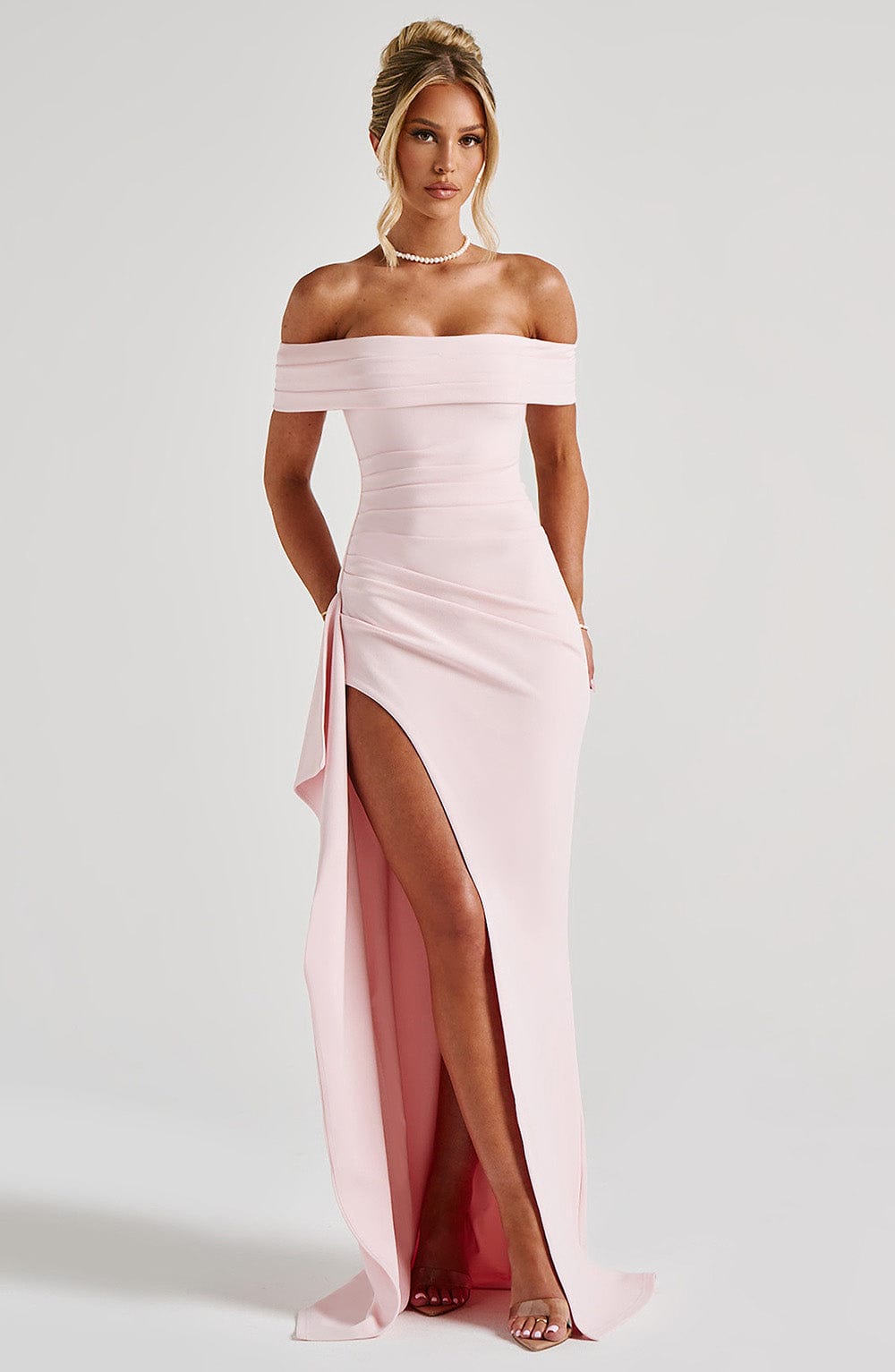Maxi Dress in Opaline Drape Fabric - Elegant Evening Wear for Women