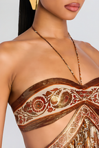 Maxi Dress with Paloma Print - Lightweight Casual Summer Dress