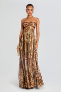 Maxi Dress with Paloma Print - Lightweight Casual Summer Dress