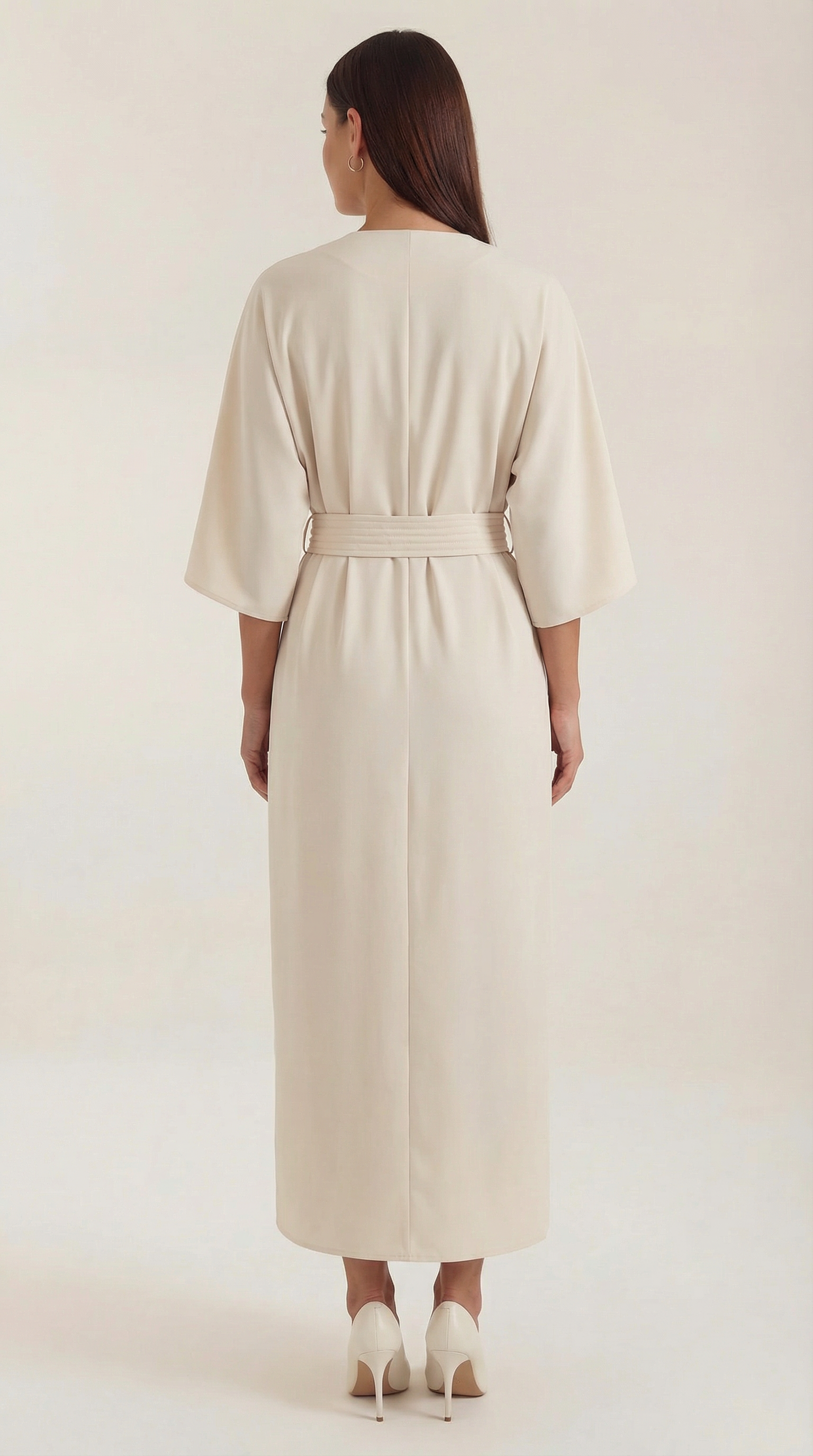 Maxi Dress with Waist Belt - Lightweight Fabric, Elegant Design for Casual or Formal Wear, Available in Multiple Colors