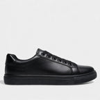 Men's Black Sneakers - Classic Design, Lightweight Material, Casual Footwear for Everyday Use