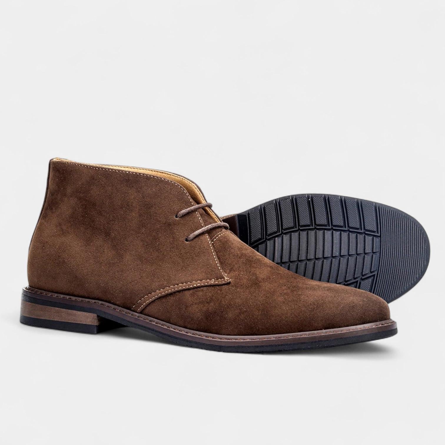 Men's Chukka Desert Boots - Suede Leather - Casual Style - Ideal for Everyday Wear and Outdoor Activities